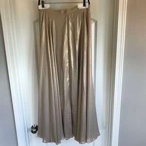Gold shimmer maxi skirt